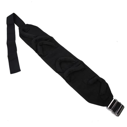 Ceinture de Soutien Lombaire Ceinture de Traction Lombaire pour Patients Âgés Alités black
