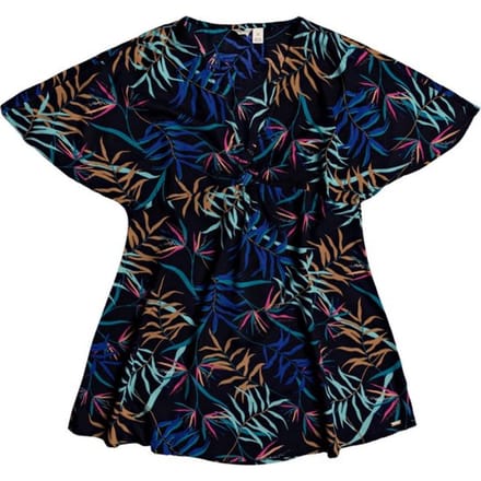 Roxy - S - Summer Cherry Dress Anthracite Wild Leaves