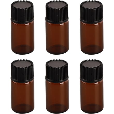 100 Stuks Essentiële Olie Flesjes 3ml Mini Formaat Waterdicht Duurzaam Geurloos Lekpreventie Transparant black