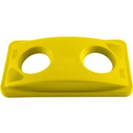 Deksel voor flesseninworp, voor Slim Jim® afvalcontainer, geel
