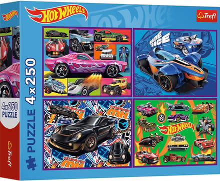 Trefl Hot Wheels Raceauto's 4-in-1 Legpuzzel - 1000 stukjes - Vanaf 12 jaar