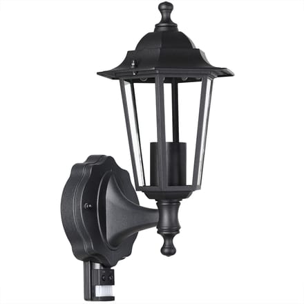 Monzana Wandlamp - met Bewegingssensor - Weerbestendig - Antraciet
