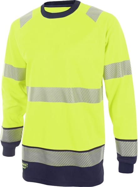 Beeswift HiVis Longsleeve - Geel/Marineblauw - Maat S