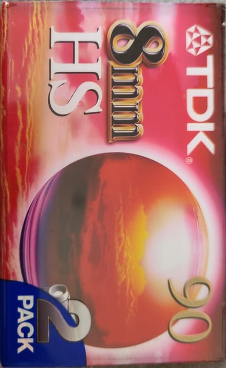 2-pack TDK 8mm HS90 (voor PAL/Secam)