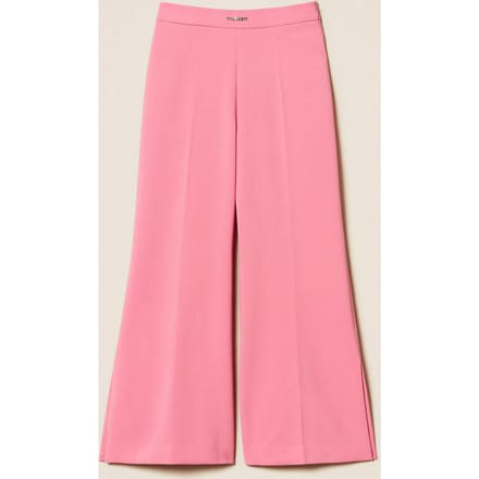 roze flare broek
