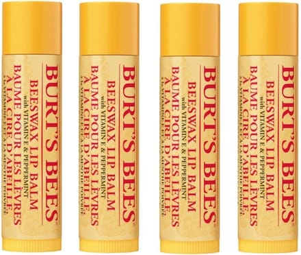 BURT'S BEES - Lip Balm Beeswax - 4 Pak