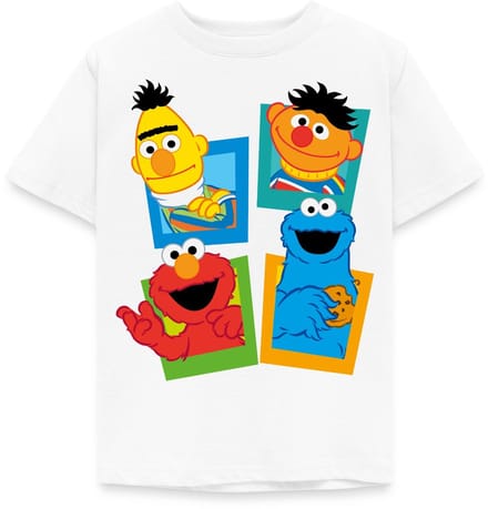 Sesamstraat Bert Ernie Elmo Koekiemonster T-Shirt Kinderen
