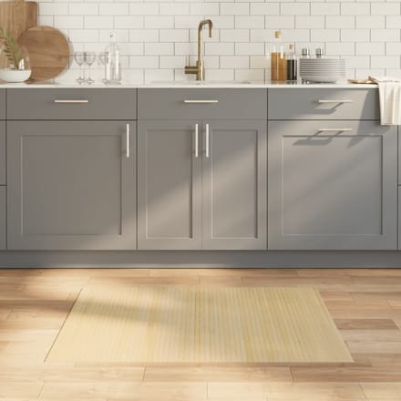 vidaXL - Vloerkleed - rechthoekig - 70x100 - cm - bamboe - lichtnaturel