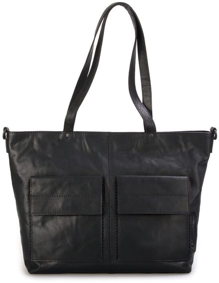 Leren Shopper - Yasmin - Zwart
