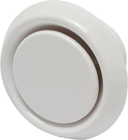 Sencys Luchtventiel Ø125mm Kunststof Wit