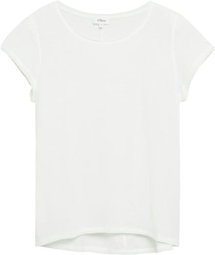 Regular fit t-shirt van puur katoen