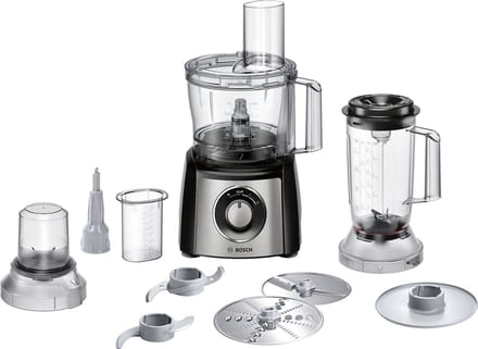 Bosch MCM3501M MultiTalent 3 - Keukenmachine - 800W - Foodprocessor - Zwart/RVS