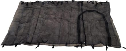 Trampoline Veiligheidsnet - Omrandingsnet Springbed - Veilig Springen - UV-bestendig Scheurbestendig - 15 meter - Zwart