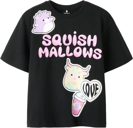 NAME IT - NKFMOSA SQUISH NREG SS TOP BOX BFU - Meisjes - T-shirts