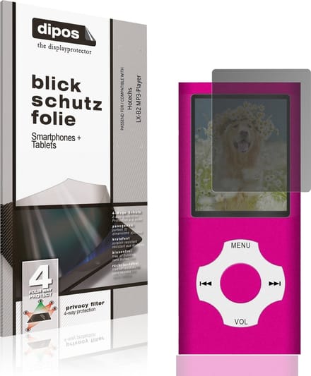 dipos – Matte Privacy Screenprotector geschikt voor Hotechs LX-B2 MP3-Player | Anti-Spy Beschermfolie