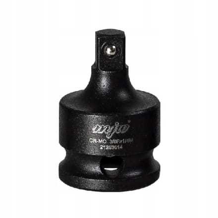 MJW Slagadapter 3/8" naar 1/4" - CrMo Staal, Hoge Koppeling