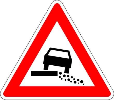 Zachte berm sticker 200 mm