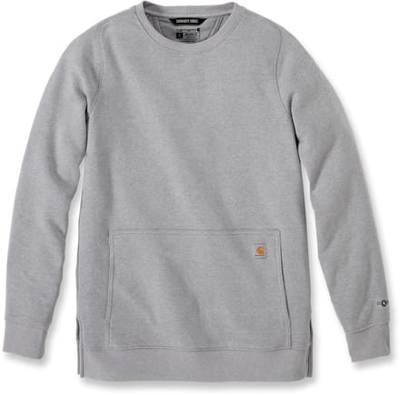 Carhartt Dames Relaxed F-it, lichtgewicht sweatshirt in de kleur Asphalt Heather