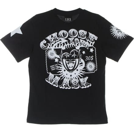 Mannen shirt Kies uw masker zwart
