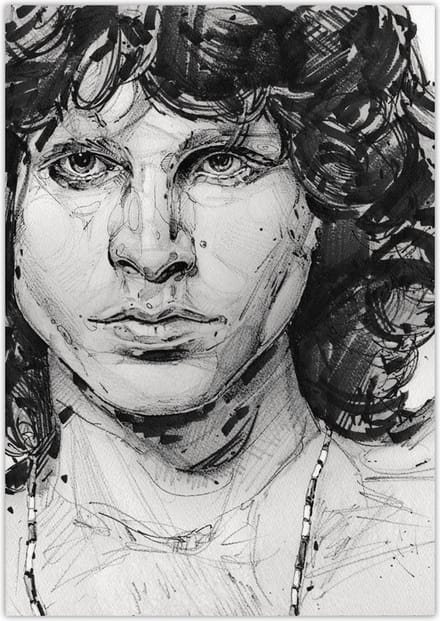 Jim Morrison - canvas - 70 x 100 cm