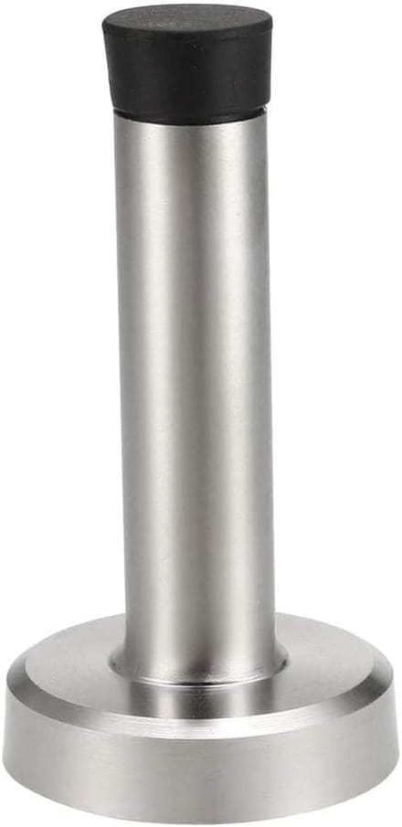 Deurstopper Set - Deur Buffer - Muren Beschermen - Geluiddempend Rubber - 200 mm Hoogte - Zilver Zwart