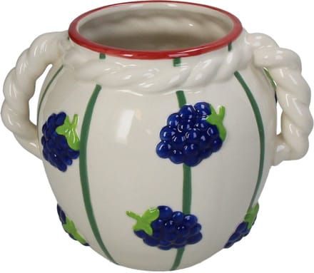 HD Collection Vaas Druif Aardewerk 18x14,3x13,2cm