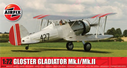 Airfix Modelbouwpakket Vliegtuigen - 02052B Gloster Gladiator Mk.I/II - Propeller Vliegtuig Plastic - 1:72 - Modelbouw