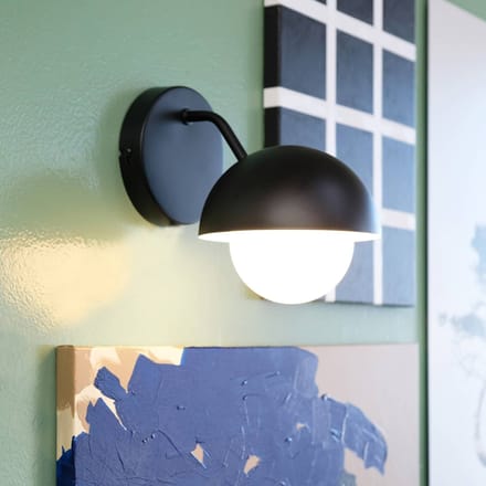 Dyberg Larsen Rose wandlamp zwart mat
