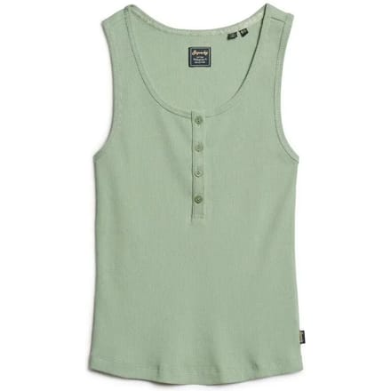 Superdry - Athletic Essentials hemdtopje met knopen - Dames - Vesten