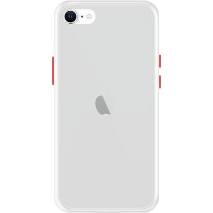 iPhone SE 2020 Back Cover - Wit/Transparant