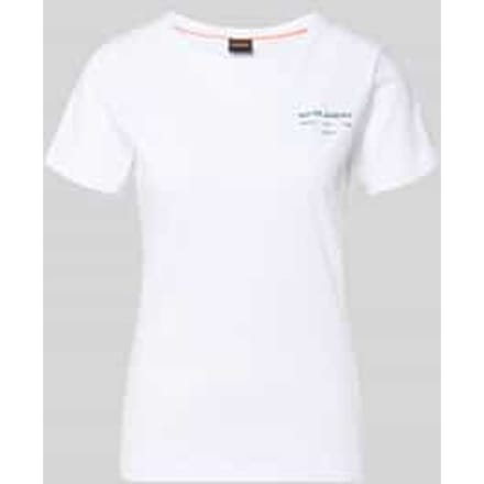 regular fit T-shirt van puur katoen model 'C-Elove_4'