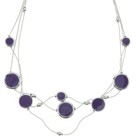 Behave - Drop Ketting met Paarse Accenten - Elegant Accessoire voor Elke Gelegenheid
