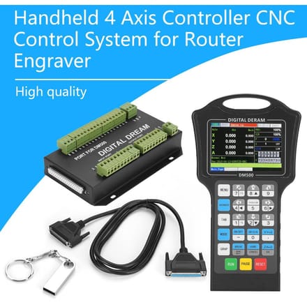 1 set Handheld 4 Axis Controller CNC Control System for Router Engraver(T4)
