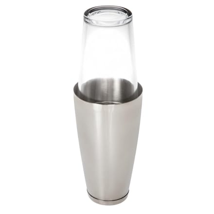 APS Boston Bar shaker-Set - 2-delig - glas á 400 ml & roestvrijstalen beker á 700 ml