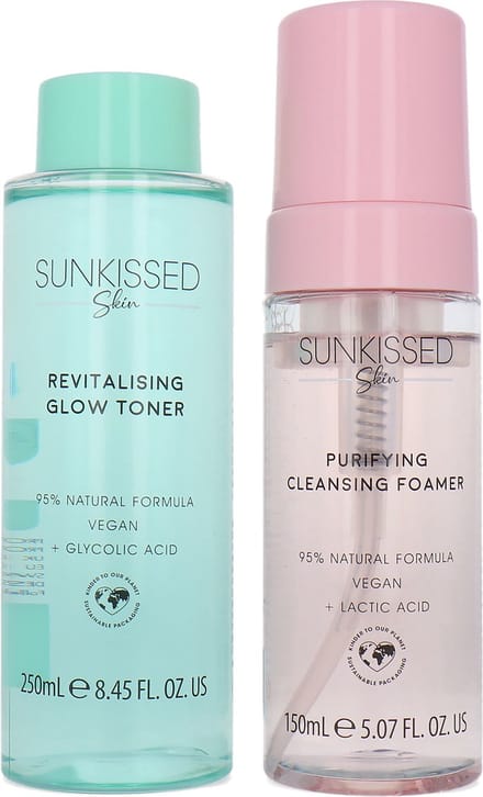Sunkissed Purifying Cleansing Foamer + Revitalising Glow Toner - 150 ml - 250 ml
