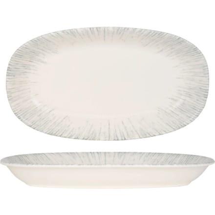 Bonna Serveerschaal - Iris - Porselein - 34x19 cm - set van 2
