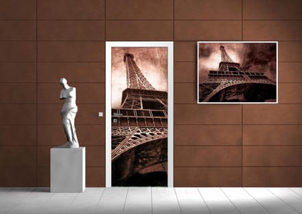 Paris Eiffel Tower Brown Photo Wallcovering