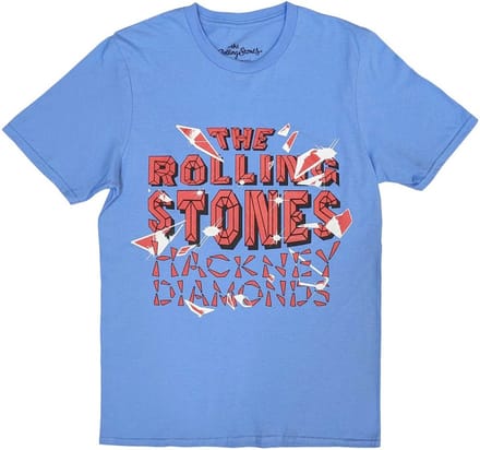 The Rolling Stones - Hackney Diamonds Shatter Heren T-shirt - S - Blauw