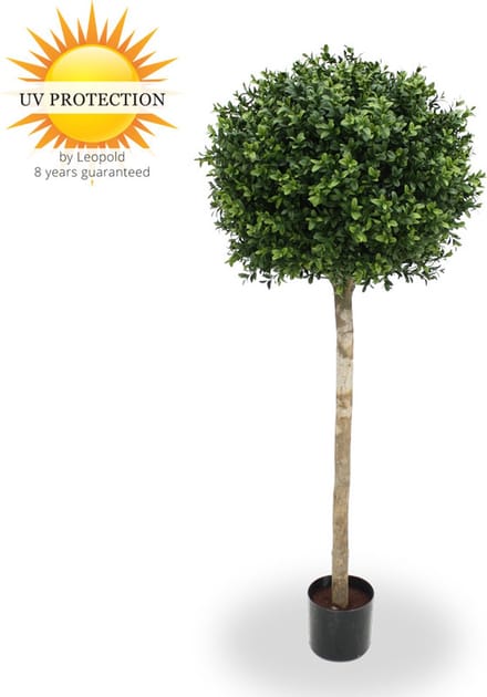Kunst Buxus Bol op Stam 110 cm UV
