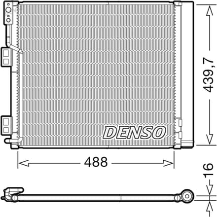 Condensator, airconditioning DENSO DCN46028
