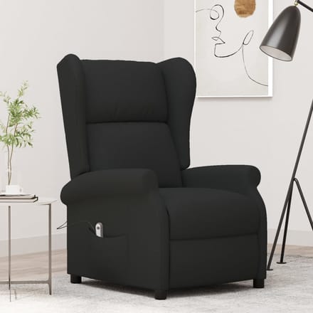 vidaXL - Fauteuil - verstelbaar - elektrisch - stof - zwart