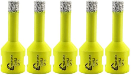 Solidchoice - 5-delige Diamant Boorbits Set 10mm voor Keramiek en Graniet