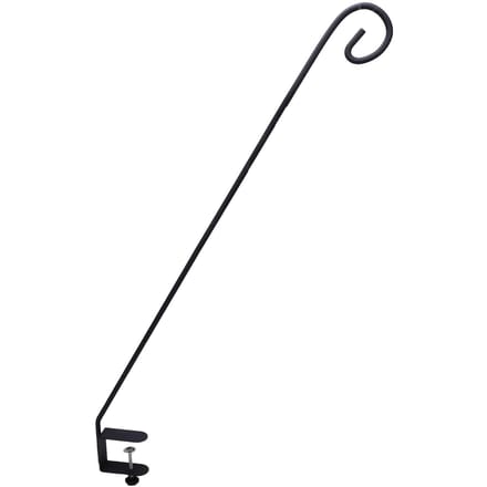 Vogelvoerder Deck Hook 32 inch Railing Mount Verstelbare Plantenhanger Beugel voor Buiten Lantaarns Windklokken white