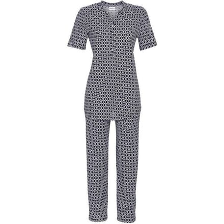 Katoenen Ringella pyjama nachtblauw - Blauw - Maat - 42