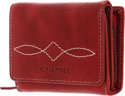 CHIEMSEE Leren Portemonnee Leather Wallet Red Rood