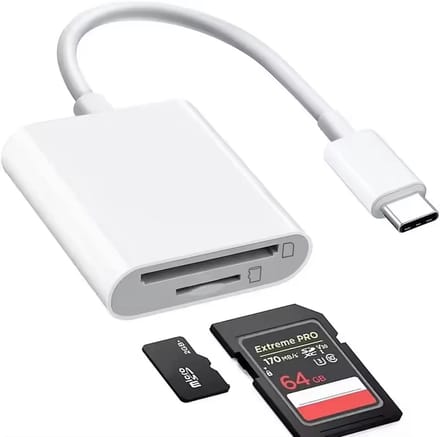 Qatrixx SD Kaart Lezer - SD Kaartlezer USB C - Card Reader - Geheugenkaartlezer - Micro SD - SD card