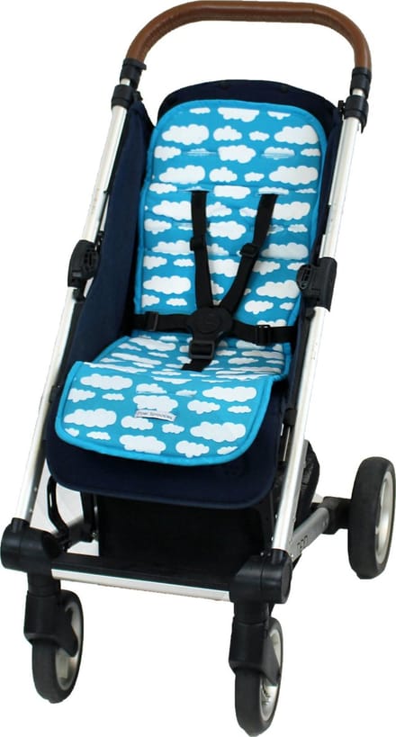 Wallabiezzz Buggy Inlegkussen - Wolk Blauw