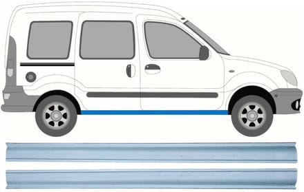 Reparatie dorpel voor Renault Kangoo 1997-2008 / Links + Rechts / Set