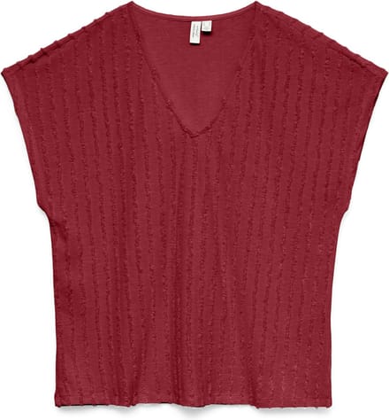 VERO MODA - VMGLORIANA S/S V-NECK TOP JRS BTQ - Dames - Blouses