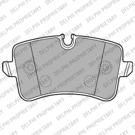 Remblokset DELPHI LP2226, achter